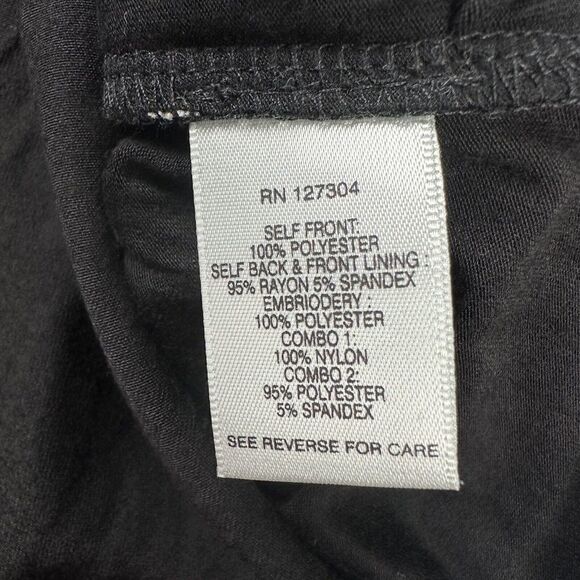 John Mark Top Women Small Black Anastasia Embroidered Aztec Geometric Blouse NEW - Picture 13 of 16